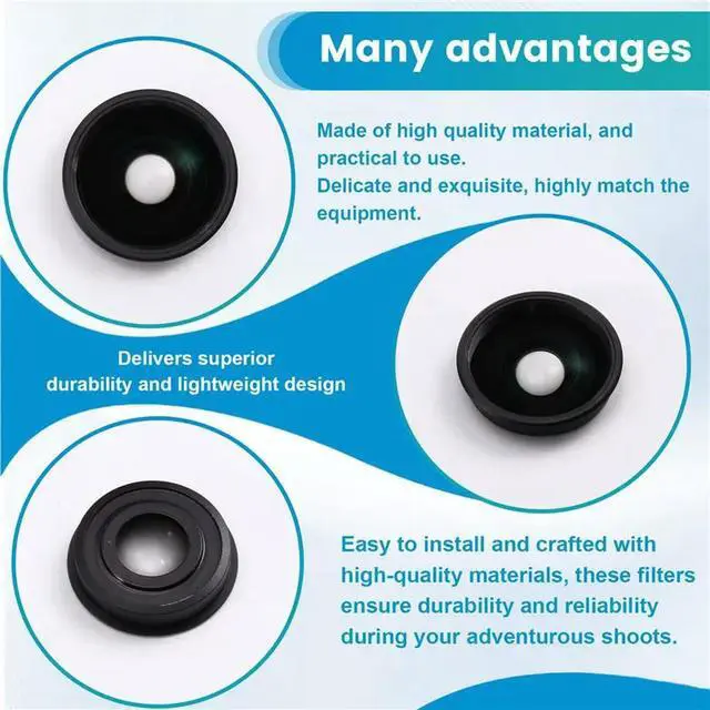 Alt view image 2 of 3 - Camera Lens Glass With Base For X4 Replacement Parts Accessories Action Camera For