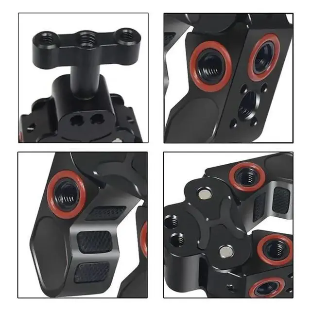 Alt view image 2 of 3 - Camera Clamp Mount With Locating Pin For ARRI Standard, Super Clamp- 1/4"- 20& 3/8"- 16 Thread For Monitor Mounting System