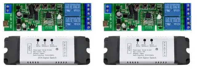 Main image of 2X 2 Channel Tuya Zigbee Electric Linear Actuator Motor Controller DC/AC 7-32V Switch