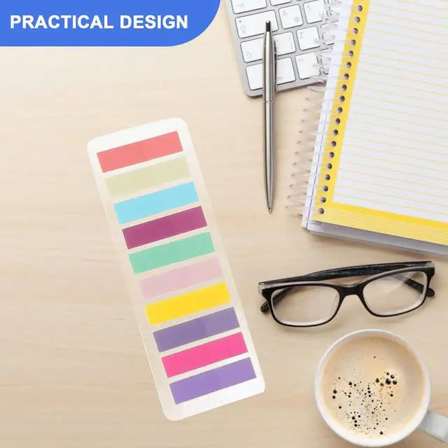 Alt view image 2 of 3 - 14 Sheets Colorful Reading Strips Soft Transparent Highlighter Tape for Teens Students Learning Aid Visual Tracking