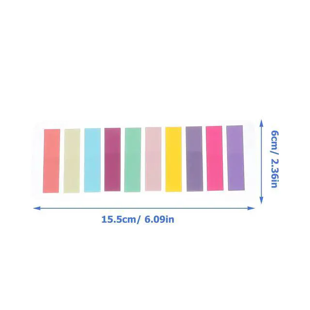 Alt view image 3 of 3 - 14 Sheets Colorful Reading Strips Soft Transparent Highlighter Tape for Teens Students Learning Aid Visual Tracking