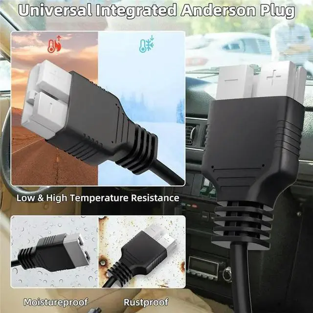 Alt view image 3 of 6 - For Starlink Mini Cable 12V 24V To 30V 3.5A Step Up Converter Power Cable Adapter With For Anderson Plug 16.4FT