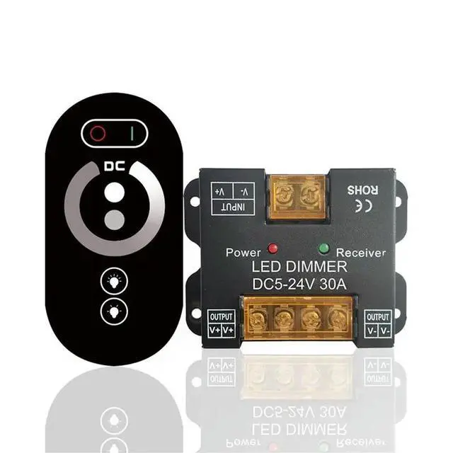 Alt view image 2 of 6 - 3X RF 30A Touch Dc12v Dc24v Single Color Controller LED Dimmer For LED Lights