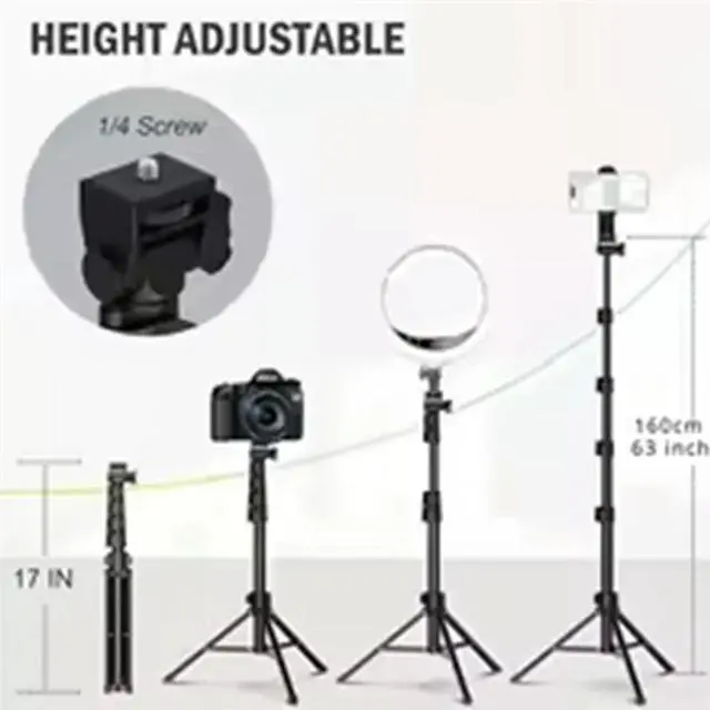 Alt view image 3 of 3 - 160Cm Tripod For Cell Phone Camera Phone Stand Tripod With Remote And Phone Holder Tripod Video Recording