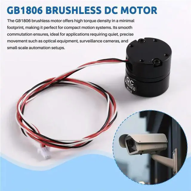 Alt view image 3 of 6 - PM1806 Mini Size Brushless DC Motor For Camera Robot Mechanical Stabilizer With AS5600 Encoder(12 Bit)- PMSM Type