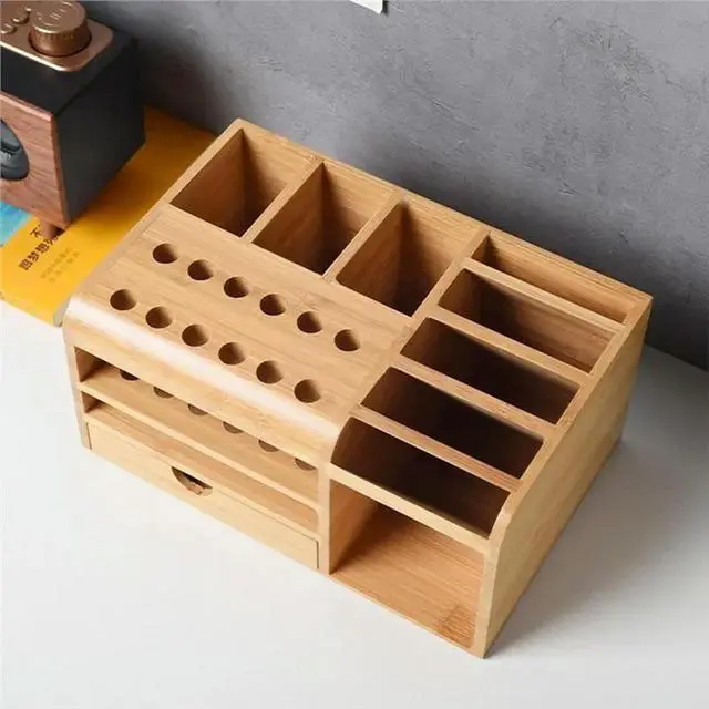 Alt view image 2 of 3 - Multifunctional Box Wooden Box Tool Box