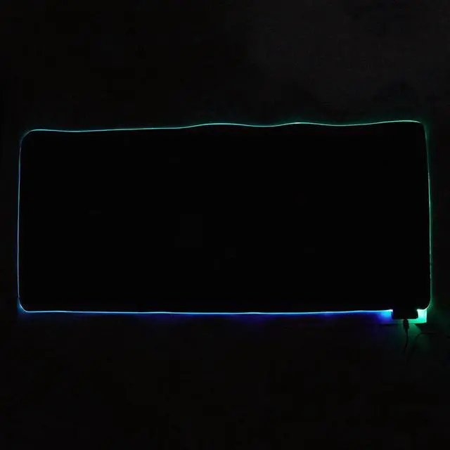 Alt view image 3 of 3 - Luminous Gaming Mouse Pad Color Large Flashing Usb Led Expansion Keyboard Pu Anti-Slip Mat Black Rubber + Cloth