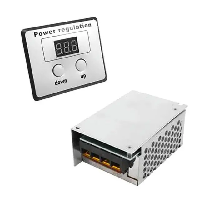 Alt view image 3 of 3 - 4X Water Heater Small Motors 4000W 220V AC SCR Voltage Regulator Dimmer Electric Motor Speed Temperature Controller