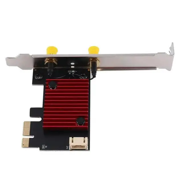 Alt view image 2 of 3 - 3000Mbps 6 AX200 PCIE Adapter Bluetooth 5.2 Network Card Dual Band 2.4G 5Ghz 802.11AX Win 10 11