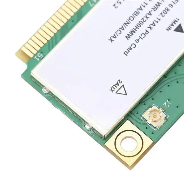 Alt view image 2 of 3 - AX200HMW 6 Card Band 802.11 A/B/G/N/AC/AX Half Mini PCI-E Card Network Adapter BT5.2 For PC, Laptops For 10 11