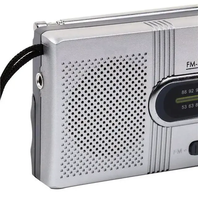 Alt view image 2 of 3 - 5X Mini Radio AM FM Operated Pocket Radio AM FM Radio Elderly Frequency Range Handheld Radio