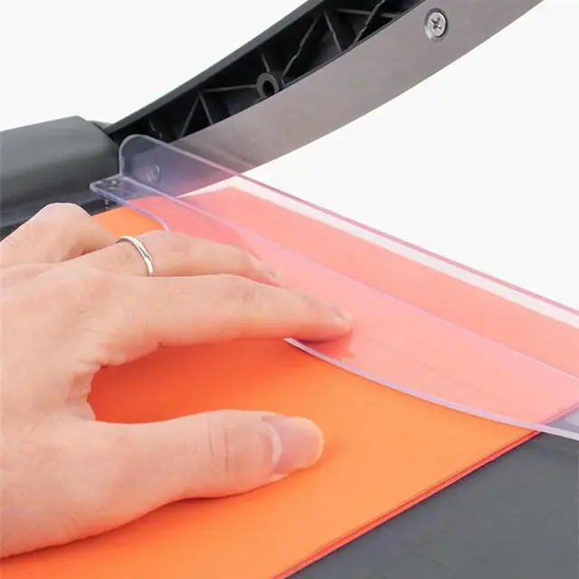 Alt view image 2 of 3 - Paper Knife Cutter Paper Cutter Paper Cutter Protective Cutter With Safety Guard Heavy Duty Guillotine Cutter