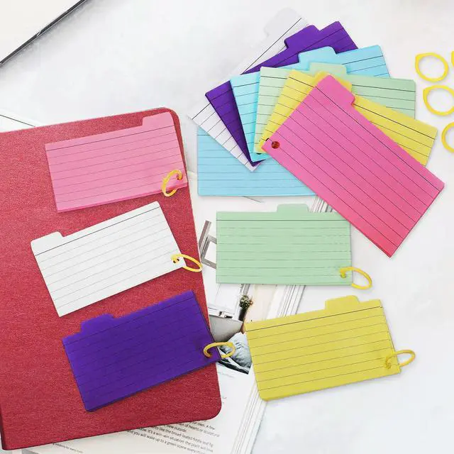 Main image of 450Pcs Spiral Lined Note Pads Memo Cards Binder Rings Pocket Size Student Notepads for Study Learning Flash Cards