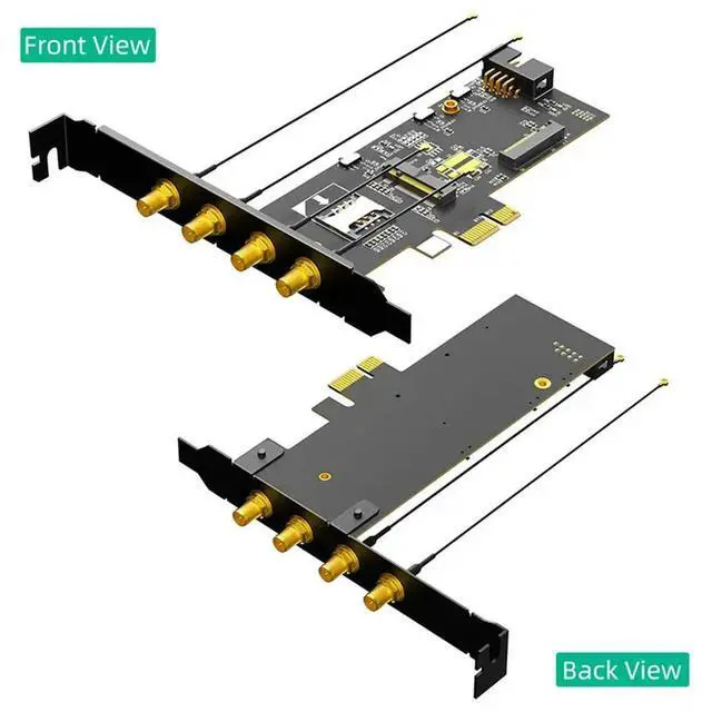 Alt view image 2 of 3 - NG/4G Card Adaptor NGFF M. 2 Key B And Key A To Pcie X1 Adpater For 3G Network Cards