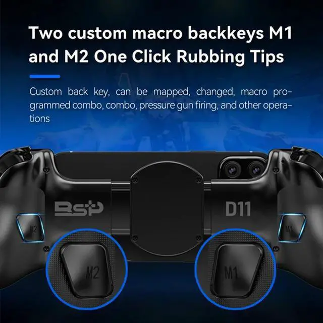 Main image of D11 Stretch Gamepad Hall Trigger For Switch Macro Programming PC Android IOS Bluetooth Streaming Joystick