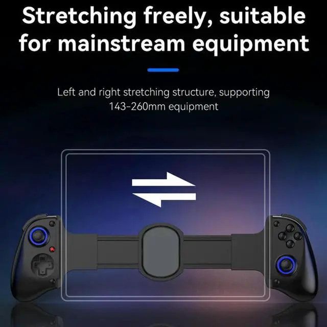Alt view image 2 of 3 - D11 Stretch Gamepad Hall Trigger For Switch Macro Programming PC Android IOS Bluetooth Streaming Joystick