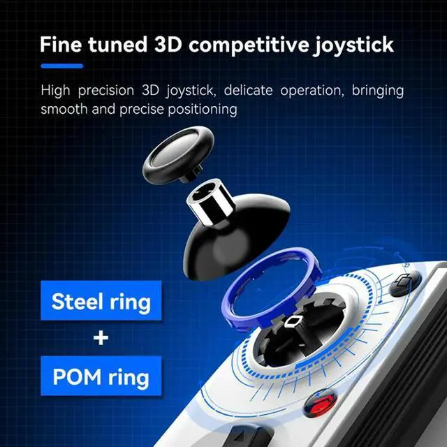 Alt view image 3 of 3 - D11 Stretch Gamepad Hall Trigger For Switch Macro Programming PC Android IOS Bluetooth Streaming Joystick