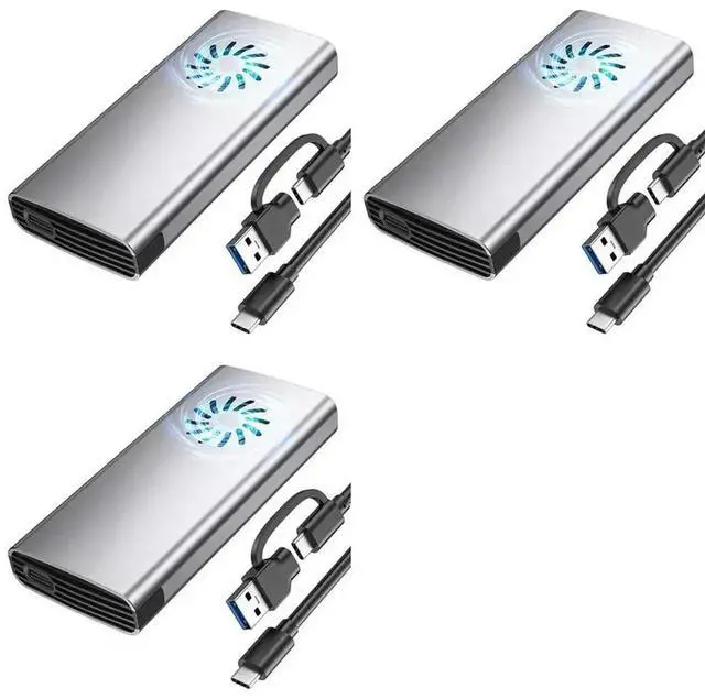 Main image of 3X Nvme Enclosure SSD M.2 Adapter, M.2 Enclosure SSD Nvme To USB C 3.2 Gen 2 10Gbps Nvme Adapter For 2242 2280 SSD