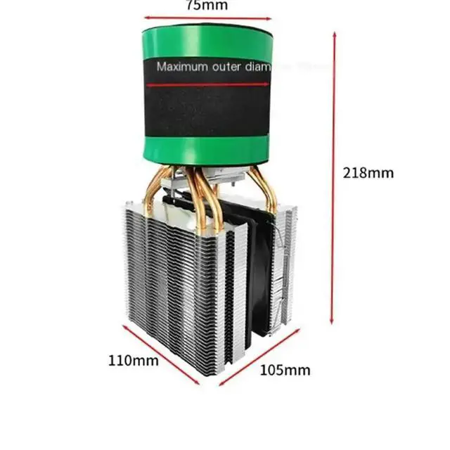 Alt view image 3 of 3 - Electronic Refrigeration Cooler 12V Mini DIY Fridge Thermoelectric Cooling Device Semiconductor Cooling Cup