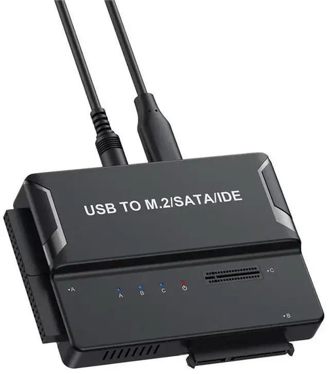Main image of M. 2 Nvme USB3.1 10Gbps Direct Plug 2.5 3.5 Inch SATA IDE SSD Adapter For 2230 2242 2280 22110 M2 SSD EU-PLU EU Plug