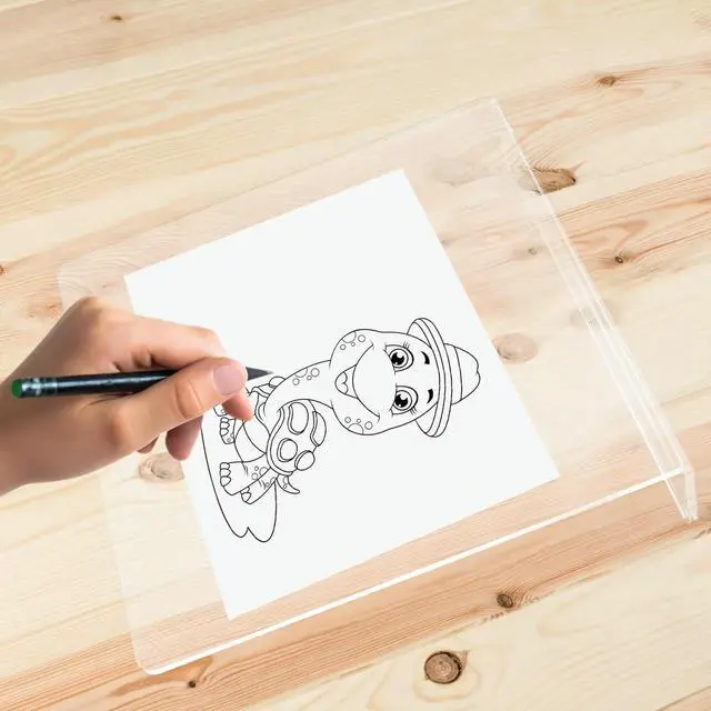 Alt view image 3 of 3 - Clear Acrylic Slant Board Desktop Easel Painting Drawing Display Stand Multifunction Tabletop Artist Board Acrylic Tripod Easel