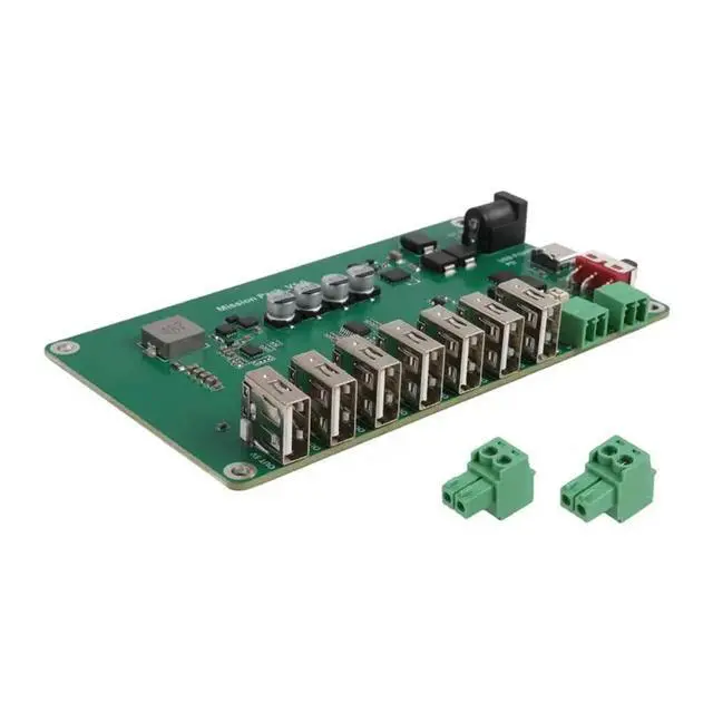 Alt view image 3 of 3 - USB Station PCBA Board 7 USB-A 10A And 2 Terminal Block 5A Outputs DC JACK (5.0/2.0 Pin) And Type-C PD Inputs