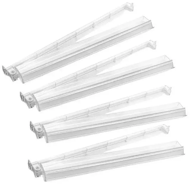 Main image of 4Pcs Acrylic Mahjong Rack With Pushers& Rotating Base, Includes Built-In Pusher Design