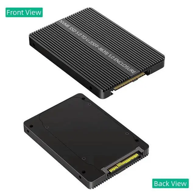Alt view image 3 of 3 - Pcie5.0 Nvme SSD 5.0 To U.2 (SFF-8639) 5.0 2.5" SSD Adapter Convert M.2 Nvme SSD To U.2 For 2230 2242 2260 2280 SSD
