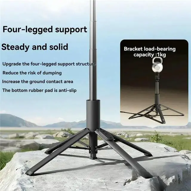Alt view image 2 of 3 - MT86 Automatic Phone Tripod Stand- Lightweight Travel Design Featuring Phone Clamp For Outdoor Vlog And Livestreaming