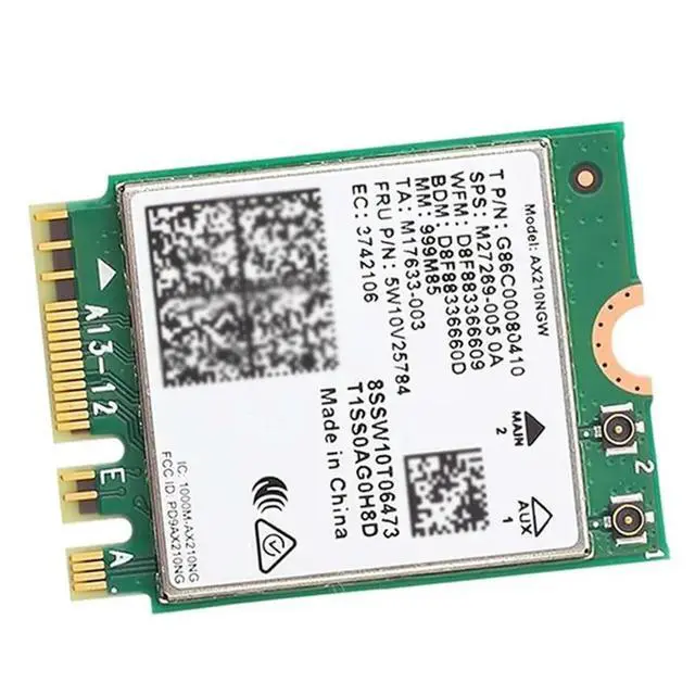 Alt view image 2 of 3 - 6E AX210 NGW Card NGFF M2 For Laptop Module Bluetooth 5.3 For PC 10 11 6E