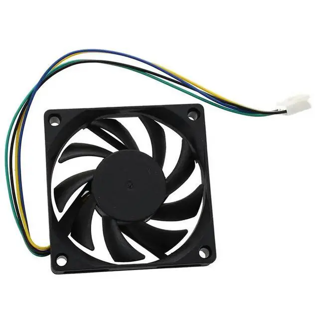 Alt view image 3 of 3 - 20Pcs 70X70x15mm 12V 4 Pins PWM PC Computer Case CPU Cooler Cooling Fan Black
