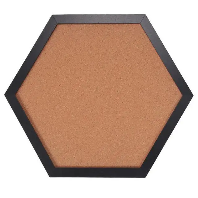 Alt view image 3 of 3 - 4 Packs Cork Board Pin Board, Cork Boards For Walls With Frame, Decorative Black Bulletin Board For Office, School