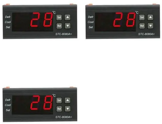 Main image of 3X Stc-8080A Digital Refrigerator Defrosting Alarming Temperature Controller Plastic Thermostat Controller