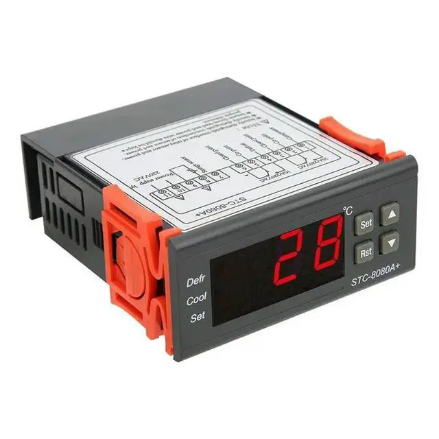 Alt view image 2 of 3 - 3X Stc-8080A Digital Refrigerator Defrosting Alarming Temperature Controller Plastic Thermostat Controller