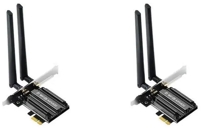 Main image of 2X 6E AX5400 PCIE Adapter Bluetooth 5.3 Triple Band 2.4G/5G 802.11AX Netwotk Receiver MU-MIMO For Win10/11