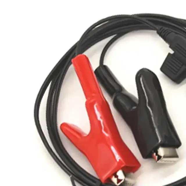 Alt view image 3 of 3 - CA0010541 For Trimble S8 Total Station Cable,6-Pin Connector+ Red& Black Clips Cable