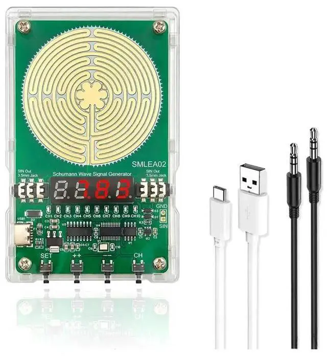 Main image of Schumann Wave Signal Generator DC5V 0.01Hz-99999Hz Adjustable Frequency 7.83HZ Sine Wave Signal Generator USB