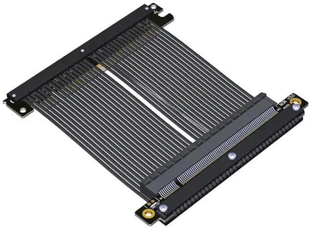 Main image of Dual Reverse Pcie 4.0 X16 Extension Cable 18CM For Gen4 256G/Bps Graphics Card Extender For ITX A4 Chassis