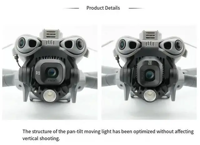 Alt view image 2 of 3 - For Mini 5 Pro Upgraded LED Flash Light Gimbal Tracking Multi-Function Night Navigation Signal Lamp
