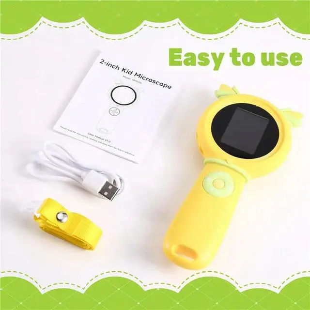 Alt view image 2 of 3 - Kids Microscope Kids Digital Microscope For Children Educational STEM Learning Tool
