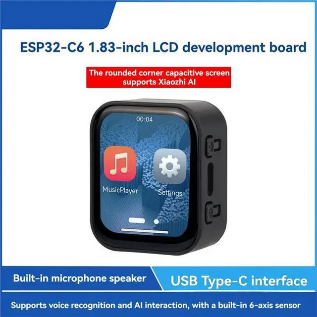 Alt view image 2 of 3 - For Xiaozhi Compatible 1.83 Inch Touch Screen For DeepseAI Voice Chat Touchscreen 240X284 ESP32-C6 Development Board