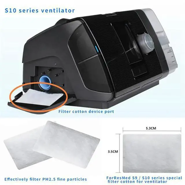 Alt view image 4 of 6 - 30Pcs Disposable Air Filters Premium Disposable Universal Replacement Filters for ResMed AirSense 10 AirCurve10 S9