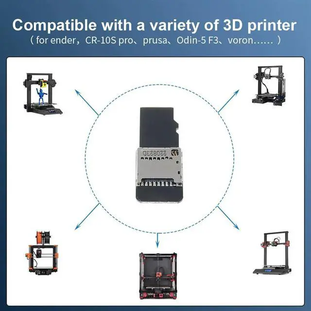 Alt view image 6 of 6 - SD TF Memory Card Kit Male to Female Extension Adapter Extender Test Tools PCBA Connector for Mobile Computer 3D Printer