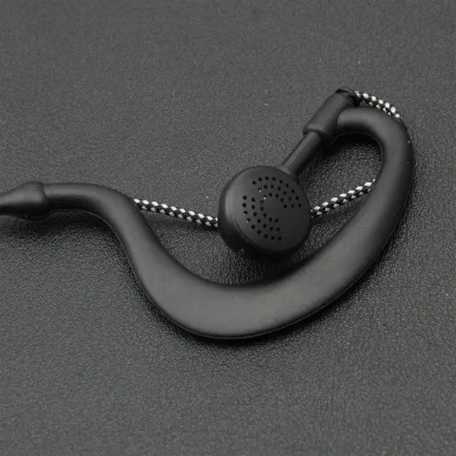Alt view image 5 of 6 - 2PIN Earpiece Headset Mic for Radio Security Walkie Talkie Ear Hook Earbud Interphone for UV5R
