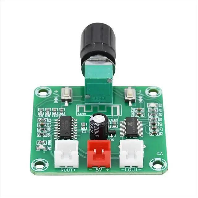 Alt view image 4 of 6 - Digital PAM8403 Small Power 5W Amplifier Board 2 Channel Bluetooth 5.0 DIY Home Sound Speaker Amp Module