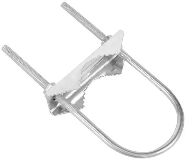 Alt view image 5 of 6 - Double Antenna Mast Clamp V-Jaw Bracket U Bolts Pipe Mounting Hardware 2 Sets for Antenna TV Antenna
