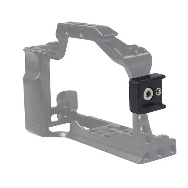 Alt view image 4 of 6 - Hot Shoe Adapter 1/4 Safety 360 Rotatable for DSLR Camera Rig Mic Monitor Flash Light Cold Shoe Mount,Type A