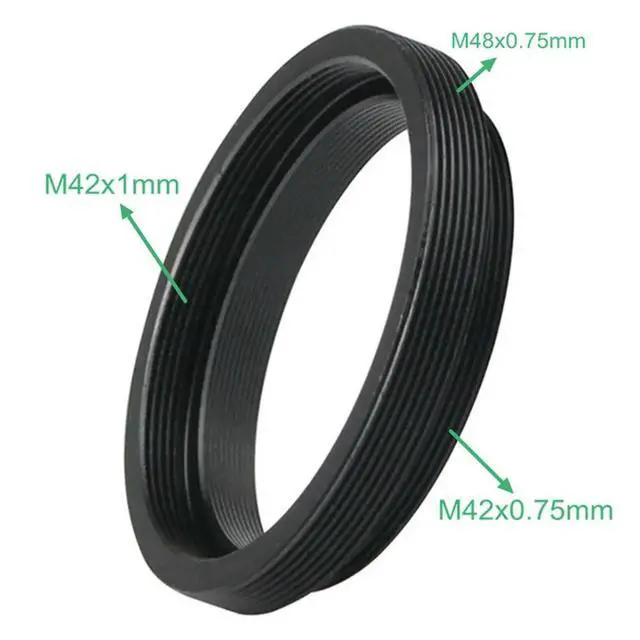 Alt view image 6 of 6 - M42 to T2 M48 Camera Lens Adapter Mount Ring Mirror Lens Telescop Adaptors M42x1mm to M42x0.75mm M48 3in1 Stepping Ring