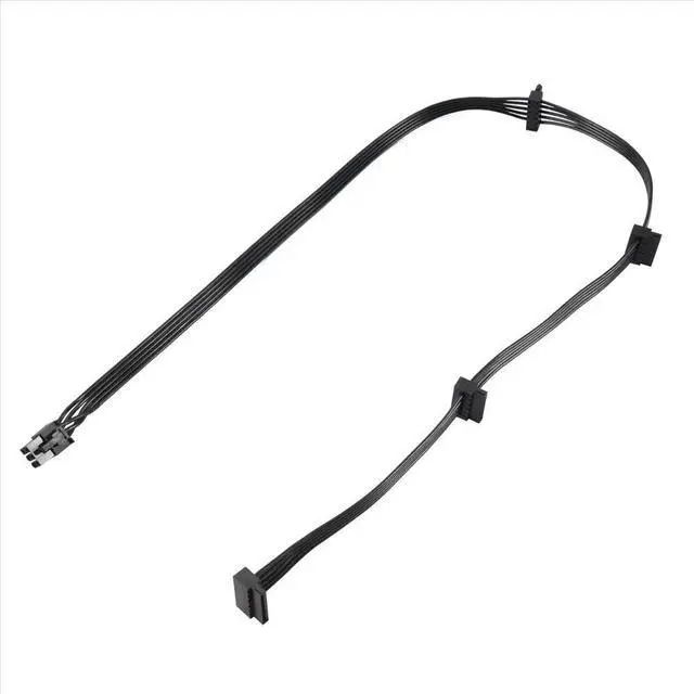 Alt view image 5 of 6 - PCIe 6Pin Male to 4 Power Supply Cable for Focus+/ MK3/ FX/ P Series 850PX 750PX 650PX 550PX PSU