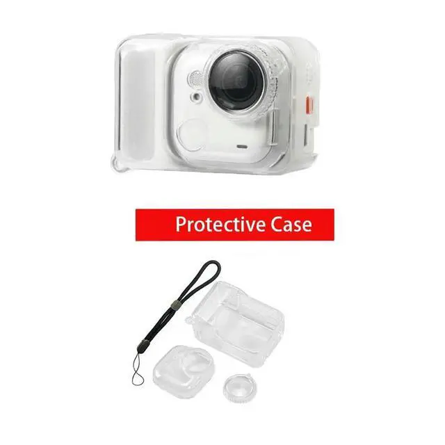 Alt view image 4 of 6 - Camera Case for GO Ultra,Shockproof Anti-Slip Silicone Protective Cover with Lens Cap,Action Camera Accessories